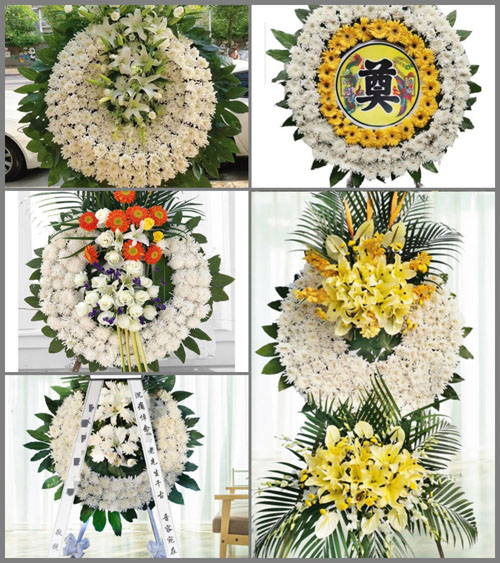 湖北武汉市新洲区阳逻街道竹咀村花圈速递
